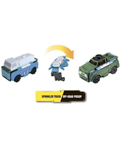 სათამაშო მანქანა TransRacers Sprinkler Truck & Off-road Pickup , 2 image - Primestore.ge