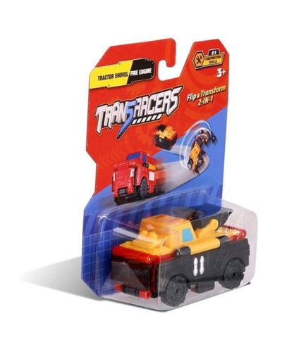 სათამაშო მანქანა TransRacers Tractor Shovel & Fire Engine  - Primestore.ge