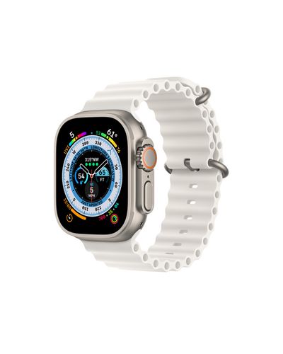 სმარტ საათი Apple Watch Ultra GPS + Cellular, 49mm Titanium Case with White Ocean Band  - Primestore.ge