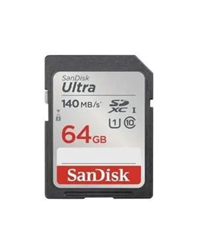 Memory card SanDisk 64GB Ultra SD/HC UHS-I Card 140MB/S Class 10 SDSDUNB-064G-GN6IN