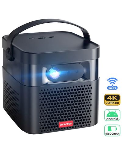 BYINTEK U70 Pro Smart 3D TV 300inch Android WiFi Portable 1080P LED Projector Full HD For 4K Cinema with Battery, 2 image