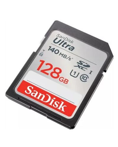 მეხსიერების ბარათი SanDisk 128GB Ultra SD/HC UHS-I Card 140MB/S Class 10 SDSDUNB-128G-GN6IN , 2 image - Primestore.ge