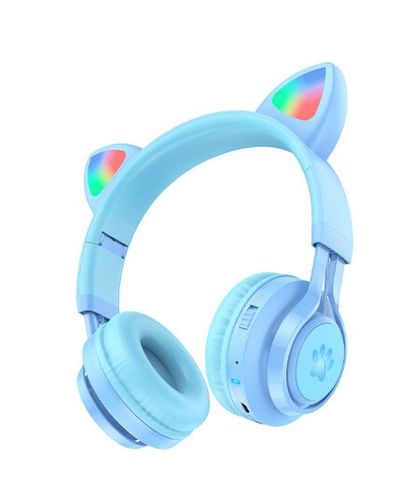 Headphone Hoco Cat Ear Kids Bluetooth Headphones W39