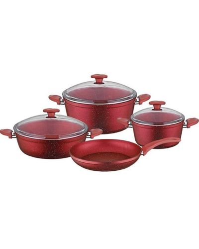 Pots and pans set KUMTEL NT7 PC RED
