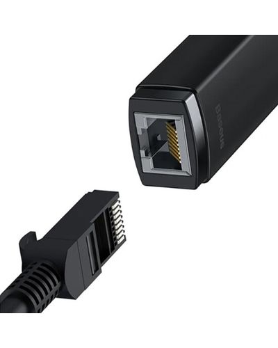 Converter Baseus Lite Series Ethernet Adapter USB-A to RJ45 LAN Port 100Mbps WKQX000001, 2 image