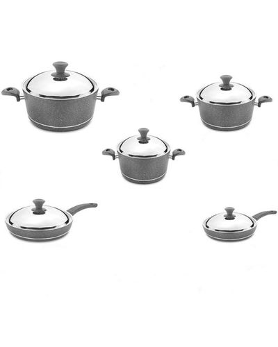 Set of pots and pans NATUREL NT10PC GRY SET1