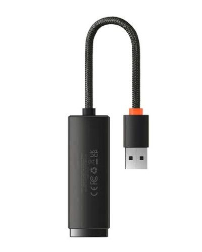 გადამყვანი Baseus Lite Series Ethernet Adapter USB-A to RJ45 LAN Port 100Mbps WKQX000001  - Primestore.ge