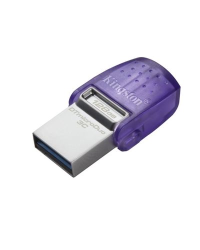 USB ფლეშ მეხსიერება Kingston 128GB USB 3.2 Gen1 + Type-C DT microDuo 3C R200MB/s  - Primestore.ge