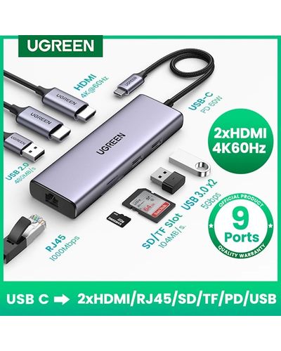 USB-C ჰაბი UGREEN CM490 , 2 image - Primestore.ge