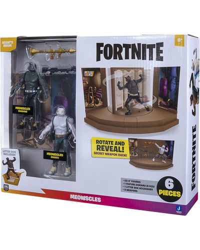 Toy figure Fortnite 2 Figure Pack Agent's Room Meowcles, 5 image