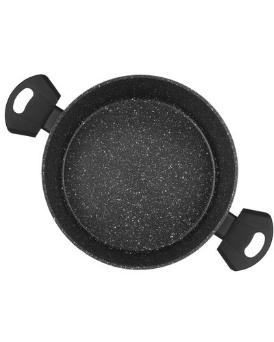 Kettle Ardesto Casserole Gemini Anzio, glass lid, 3.8 l, black, aluminum, 3 image