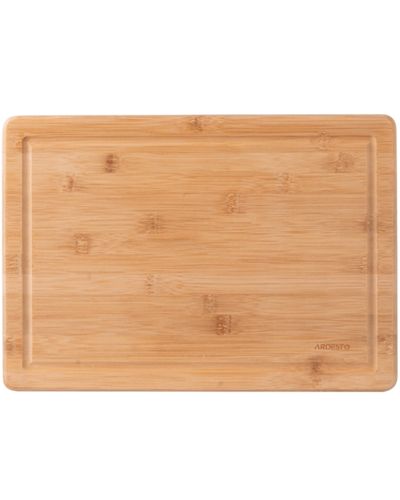 საჭრელი დაფა Ardesto Cutting board Midori with groove, 35.5*25*1.5 cm, bamboo  - Primestore.ge