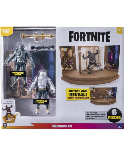 Toy figure Fortnite 2 Figure Pack Agent's Room Meowcles, 4 image