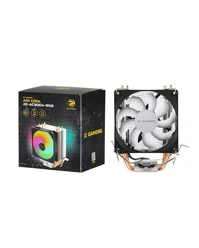 Cooler 2E GAMING CPU cooling system AIR COOL (AC90D4-RGB) RGB,775,115X,1366,1700 FM1,FM2,AM2,AM2+,AM3,AM3+,AM4, 90mm,2510-4pin, TDP 130W, 3 image