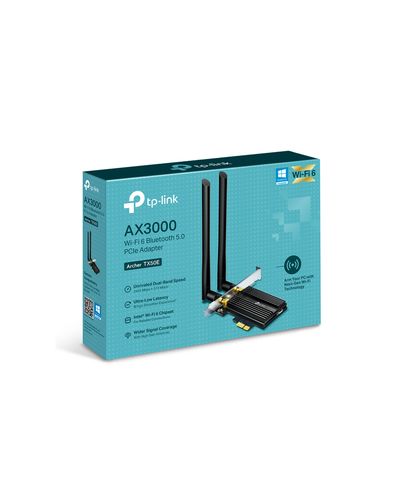 როუტერი Tp-link Archer TX50E AX3000 Wi-Fi 6 Bluetooth 5.0 PCIe Adapter , 2 image - Primestore.ge
