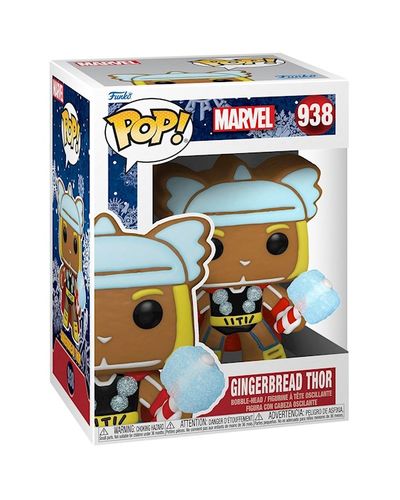 სათამაშო საკოლექციო ფიგურა Funko POP! Bobble Marvel Holiday Gingerbread Thor 50663  - Primestore.ge