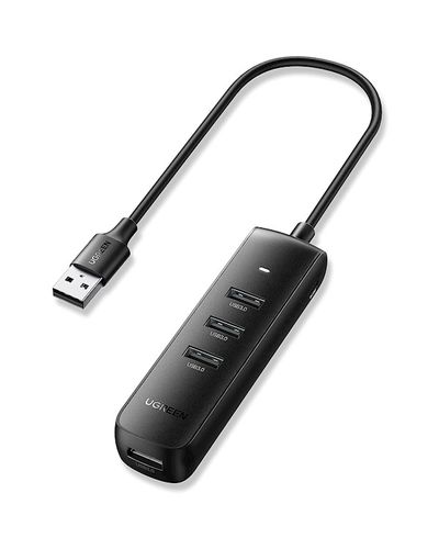 USB ჰაბი UGREEN CM416 (10915) 4-Port USB3.0 Splitter, 0.25m, Black  - Primestore.ge