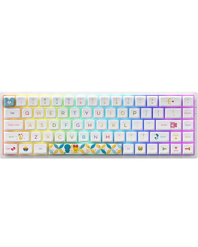კლავიატურა Akko Keyboard 3068B Doraemon Rainbow CS Jelly Pink RGB  - Primestore.ge