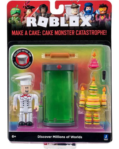სათამაშო ნაკრები Roblox  2 Figure Pack Game Packs Make a Cake: Cake Monster Catastrophe! W9 , 2 image - Primestore.ge