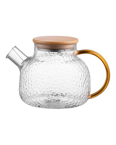 ჩაის დასაყენებელი Ardesto Tea pot, 1000 ml, borosilicate glass, bamboo , 3 image - Primestore.ge