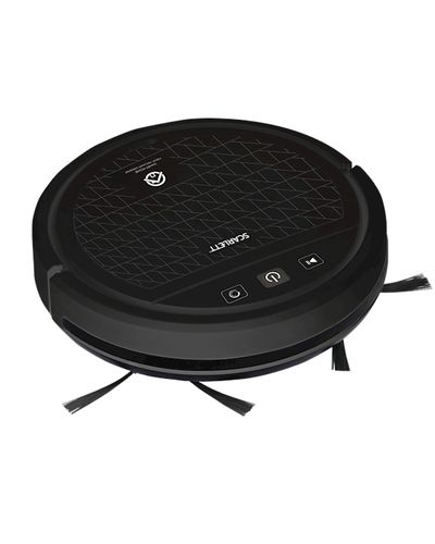 Robot vacuum cleaner Vacuum cleaner (black) Battery life: 90 minutes. Battery charging time: 5 hours. Noise level: 75 dB., 4 image