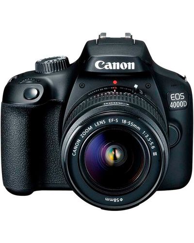 Camera EOS 4000D 18-55 DC KIT+ Lens EF-S 18-55, 18MP APS-C CMOS sensor, 2.7″ LCD screen, 1080P Full-HD EOS Movie
