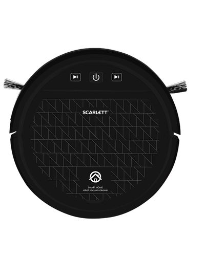 Robot vacuum cleaner Vacuum cleaner (black) Battery life: 90 minutes. Battery charging time: 5 hours. Noise level: 75 dB., 2 image