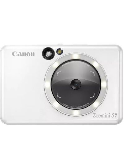 ფოტოაპარატი Zoemini S2 2 in 1 Mini Photo Printer Camera with ZINK  technology - Pearl White  - Primestore.ge
