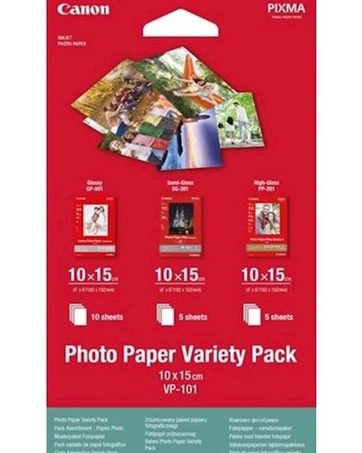 Photo Paper Canon VP-101 Photo Paper Variety Pack 4x6 - 20 Sheets