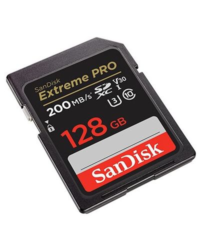 მეხსიერების ბარათი SanDisk 128GB Extreme PRO SD/XC UHS-I Card 200MB/S V30/4K Class 10 SDSDXXD-128G-GN4IN , 2 image - Primestore.ge