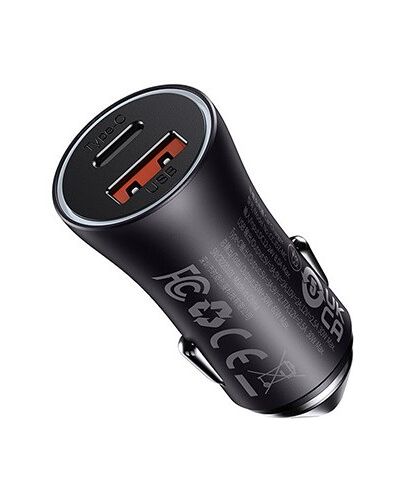 Car charger Baseus Golden Contactor Max Dual Fast Charger Car Charger USB/Type-C 60W CGJM000113