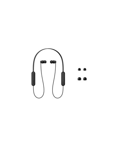 Headphone Sony WI-C100 Wireless In-ear Headphones - Black, 4 image