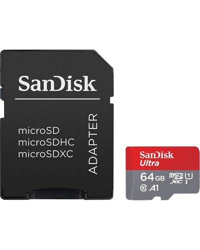მეხსიერების ბარათი SanDisk 64GB Ultra MicroSD/HC UHS-I Card 140MB/S Class 10 SDSQUAB-064G-GN6MN , 3 image - Primestore.ge