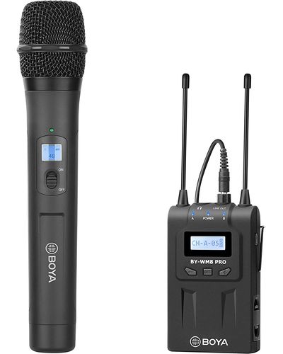 მიკროფონი BOYA BY-WM8 Pro-K3 Camera-Mount Wireless Handheld Microphone System  - Primestore.ge
