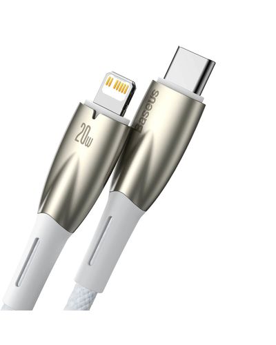 კაბელი Baseus Glimmer Series Fast Charging Data Cable Type-C To Lightning 20W 1M CADH000002 , 2 image - Primestore.ge