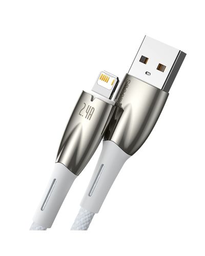 კაბელი Baseus Glimmer Series Fast Charging USB Data Cable Lightning 2.4A 1M CADH000202 , 2 image - Primestore.ge
