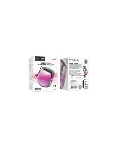 დინამიკი Hoco DS13 Colorful Light Mini Wireless Speaker Black , 3 image - Primestore.ge