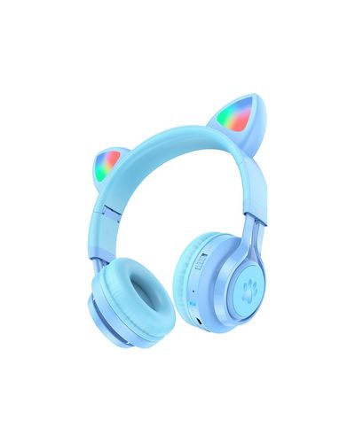 ყურსასმენი Hoco W39 Cat ear kids BT headphones Blue  - Primestore.ge