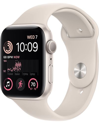 Smart watch Apple Watch Series SE 2 GPS 44mm Starlight Aluminum Case With Sport Band MNTD3 S/M