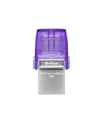 USB flash memory Kingston 64GB USB 3.2 Gen1 + Type-C DT microDuo 3C R200MB/s, 2 image