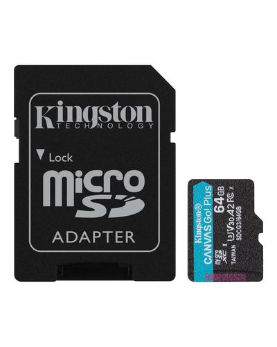 ფლეშ მეხსიერების ბარათი Kingston 64GB SDXC Canvas Go! Plus (SDCG3/64)  - Primestore.ge
