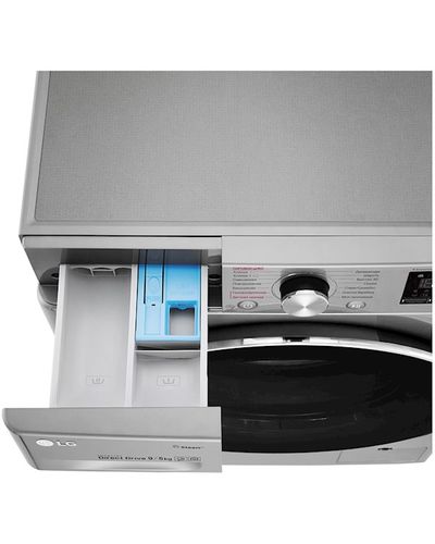 Washing machine LG F4V5VG2S - 9/6 KG, 1400 RPM, Silver, 5 image