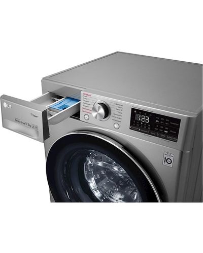 Washing machine LG F4V5VG2S - 9/6 KG, 1400 RPM, Silver, 3 image