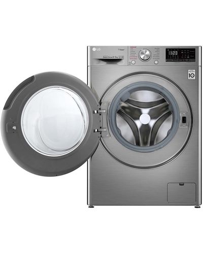 Washing machine LG F4V5VG2S - 9/6 KG, 1400 RPM, Silver, 4 image