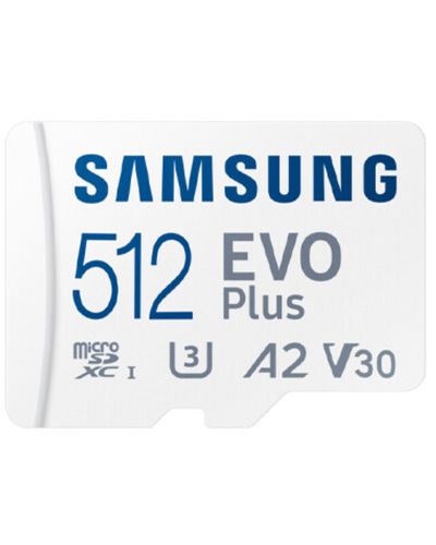 მეხსიერების ბარათი Samsung EVO Plus A2 V30 microSDXC UHS-I 512GB сlass10  - Primestore.ge