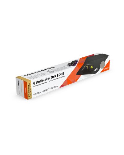 მაუსპადი SteelSeries Mouse Pad QcK Edge Medium Black (320x270x2mm) , 3 image - Primestore.ge
