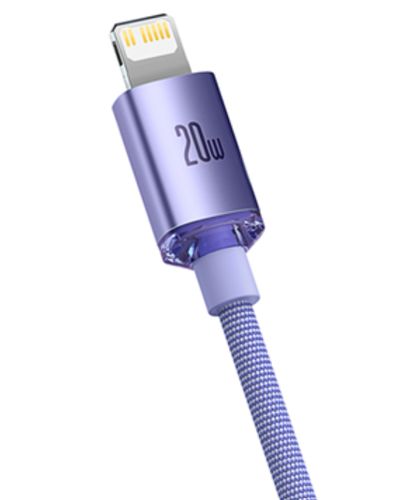 Cable Baseus Crystal Shine Series Fast Charging Data Cable Type-C to IP 20W 1.2m CAJY000205, 3 image