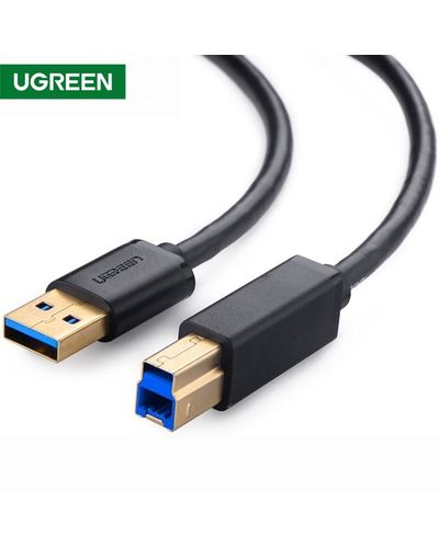 პრინტერის კაბელი UGREEN US210 (10372) USB-B 3.0 Type B to Type A Print Cable 2m (Black)  - Primestore.ge