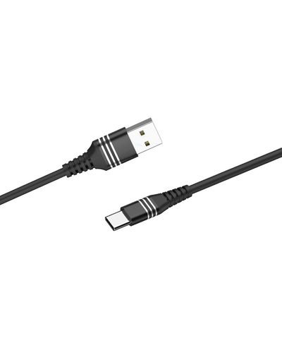 USB კაბელი Hoco DU46 Charging data cable (Type-c) Black , 2 image - Primestore.ge