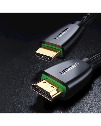 HDMI კაბელი UGREEN HD118 (40408) High-End HDMI Cable with Nylon Braid 1m (Black) , 2 image - Primestore.ge